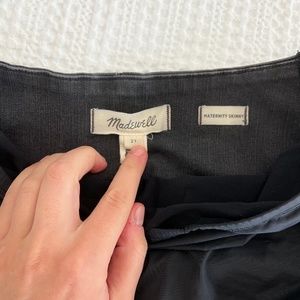 MADEWELL - Maternity Over-the-Belly Skinny Jeans in Black Sea